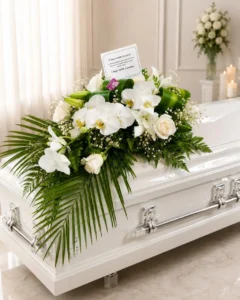palmatoria premium con orquideas